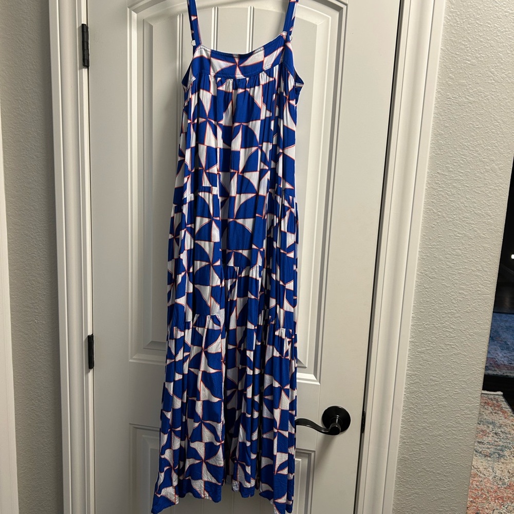 Abel The Label Blue and Orange Dress